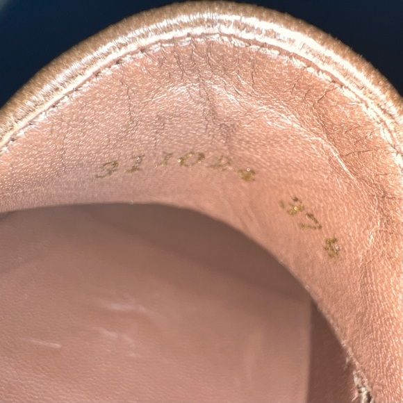 GUCCI | Vintage Alyssa Brown Leather Horsebit Pumps Block Heel Loafers 37.5 - Picture 8 of 16